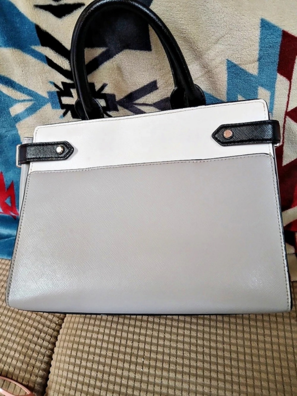 Kate Spade Gray & White Satchel